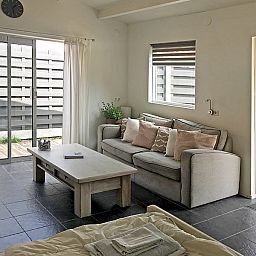 Comfortable sitting area in Zomerhuisje Schoo, De Koog, Texel, vacation home on the Wadden Islands.