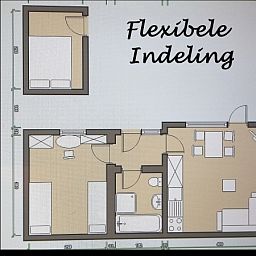 Flexibele indeling van Gastvrij vakantiehuis in Den Burg, Texel, biedt veelzijdige ruimte op de Waddeneilanden.