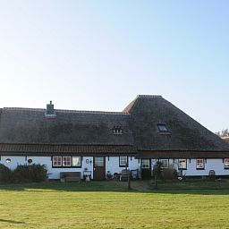 Rustic exterior of Apartment Green, vacation home in Den Hoorn, Texel, surrounded by green nature.