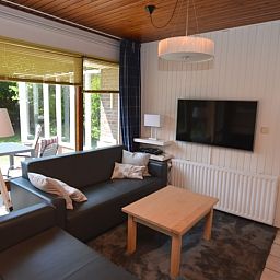 Comfortabele zithoek in Tempelierweg 10 vakantiehuis, De Dennen, Texel.
