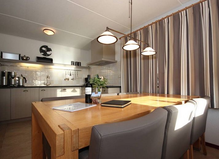 6 pers. luxury wheelchair friendly villa in De Cocksdorp, Texel with thatched roof and green surroundings.