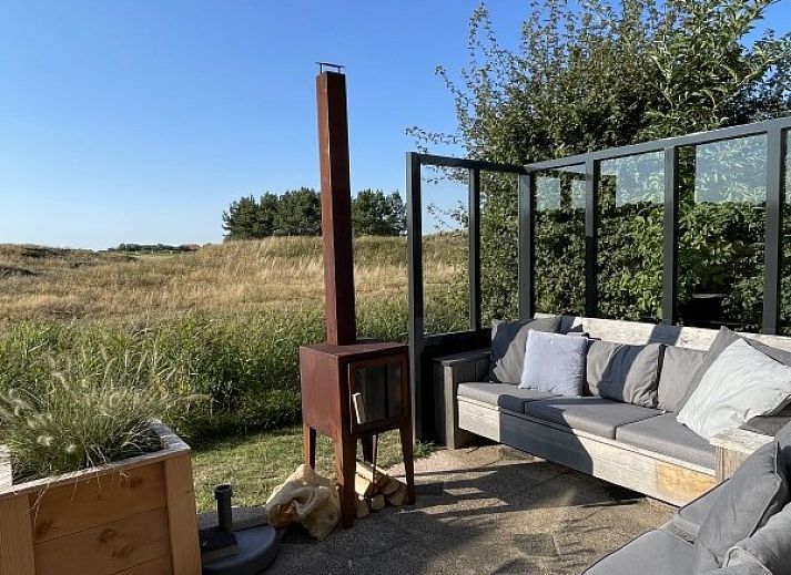 Moderne keuken in Kaap Zilt Texel vakantiehuis op de Waddeneilanden.