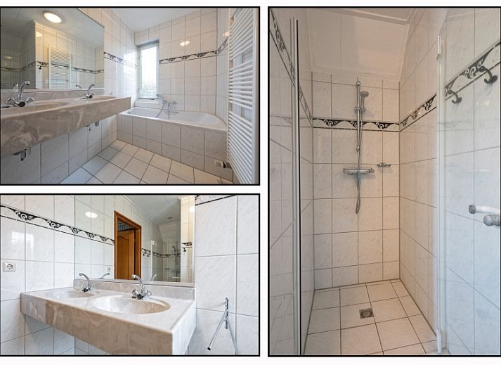 Gemuetliches Wohnzimmer im Ferienhaus Schelpenoord 129, De Cocksdorp, Texel mit bequemer Sitzecke.