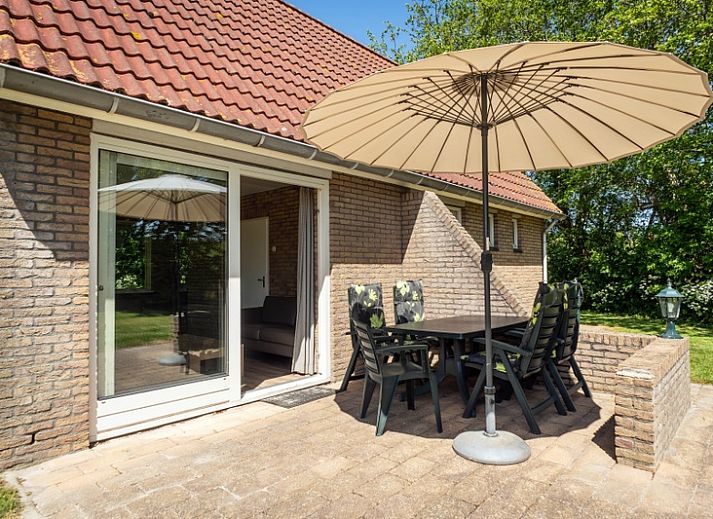 Bungalow De Witte Hoek 5 pers. 142 in De Cocksdorp, Texel, mit grossem Garten und Terrasse.
