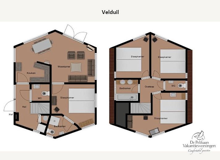Velduil vakantiehuis met terras in De Cocksdorp, Texel, ideaal voor ontspanning.
