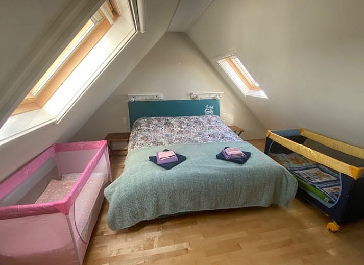 Front facade of Holiday cottage in De Cocksdorp, Texel, Wadden Islands with modern architecture.