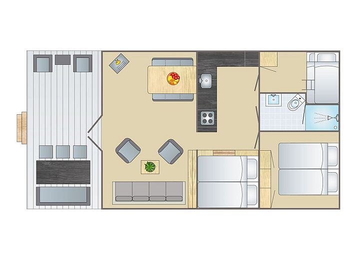 Unterkunft 0101255 - Ferienhaus Texel - Sluftervallei | 6-persoons safaritent | 6ST