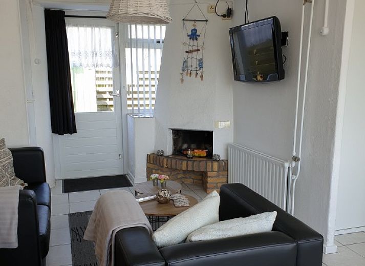 Comfortable sitting area in the cottage of Family Bouthoorn in Zuid-Eierland, Texel.