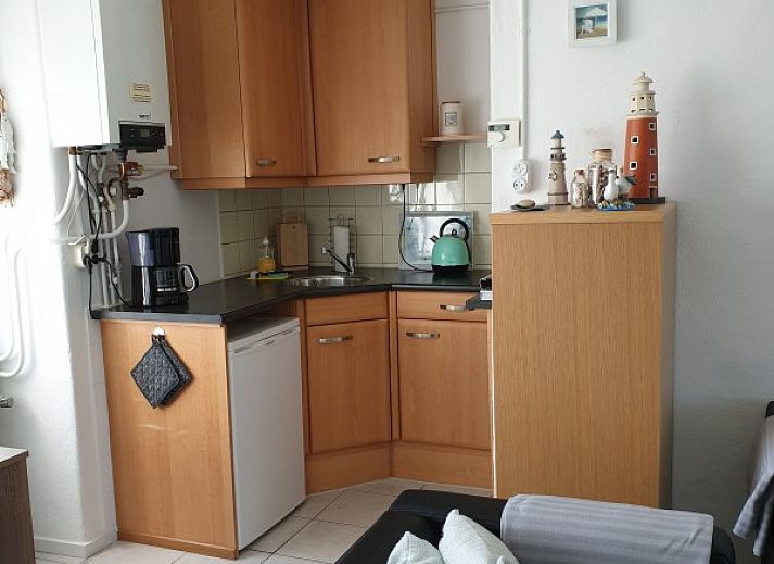 Comfortable sitting area in the cottage of Family Bouthoorn in Zuid-Eierland, Texel.