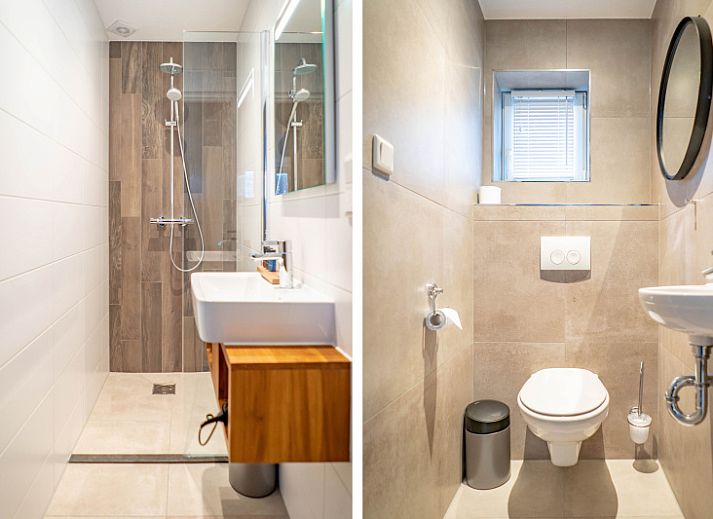 Stylish living room in Type C Apartment de Stoeterij, De Cocksdorp, Texel, with comfortable sitting area and lots of natural light.