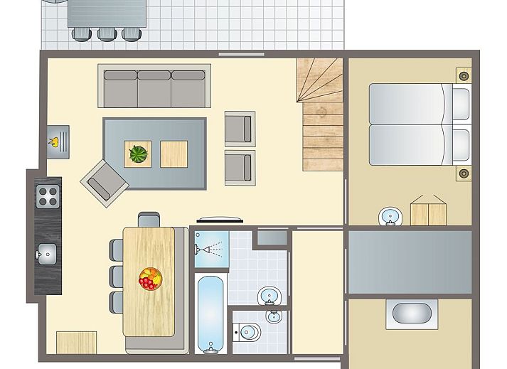 Unterkunft 0101372 - Bungalow Texel - Sluftervallei | 6-persoons kinderbungalow | 6CK