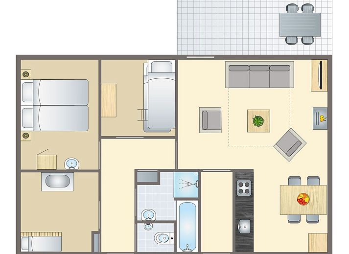 Guest house 010162 - Bungalow Texel - Sluftervallei | 4-persoons kinderbungalow | 4CK