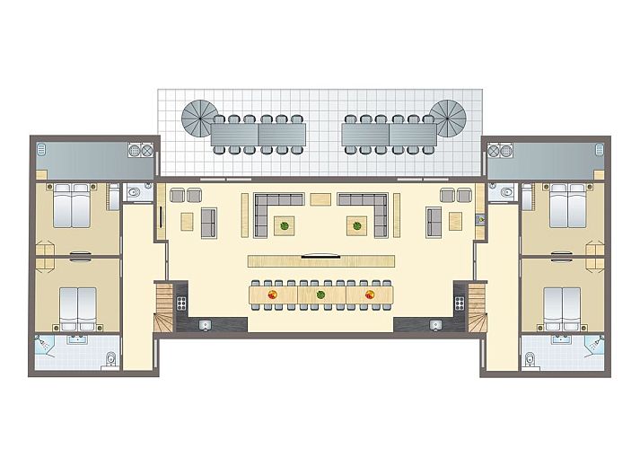 Unterkunft 010192 - Bungalow Texel - Sluftervallei | 24-persoons bungalow - Breed toegankelijk | 