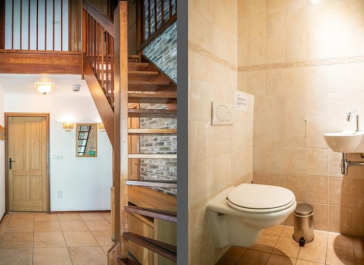 Cozy living room in Villa, De Koog, Texel with comfortable seating area and lots of natural light.