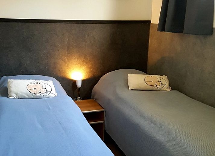 Exterior of vacation home De Anemoon in De Koog, Texel, surrounded by colorful flowers.