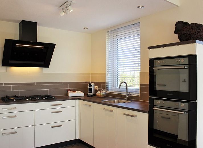 Seitenansicht des 6-8 Pers.Wellness Landhuis in De Koog, Texel, umgeben von Natur.