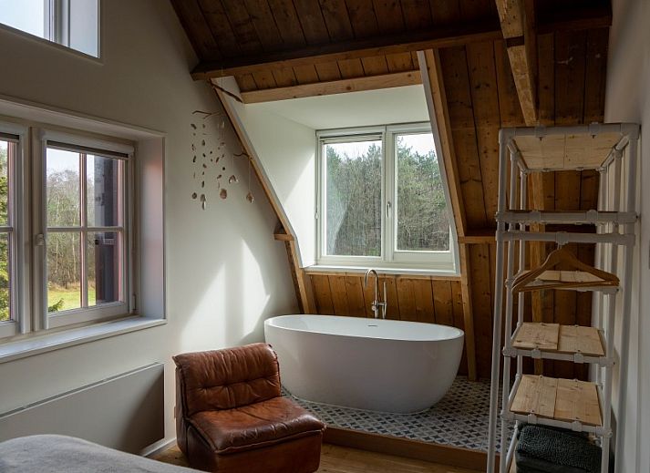 Stijlvolle woonkamer in vakantiehuis Paal 234, De Koog, Texel.