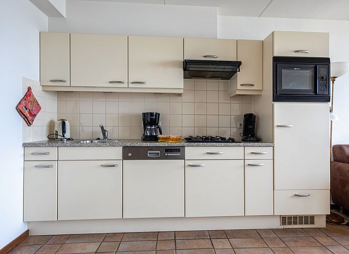Cozy living room in Resort De Buteriggel Apartment 1 with sea view in De Koog, Texel.