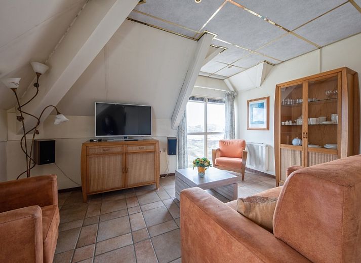 Luftaufnahme von Resort De Buteriggel - Appartement 0 in De Koog, Texel, Wadden Islands mit Blick auf den Strand.