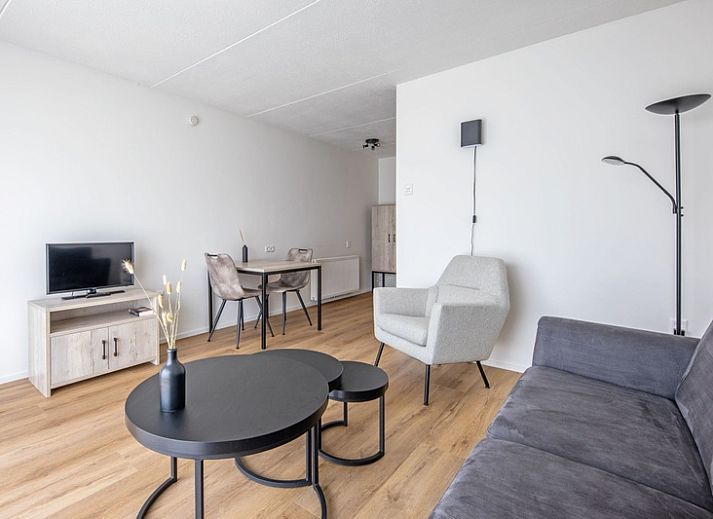 Cozy living room in Two persons apartment large - first floor in De Koog, Texel, Wadden Islands with modern furnishings.