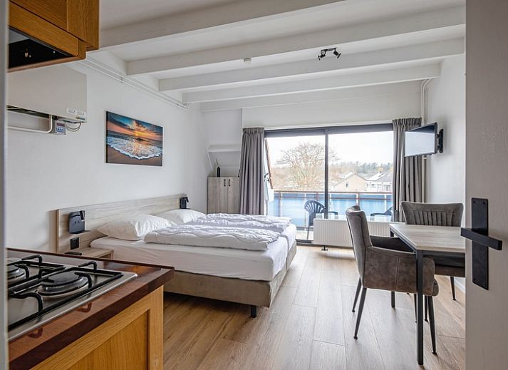 Bright bedroom in Two person studio - second floor in De Koog, Texel overlooking the Wadden Islands.