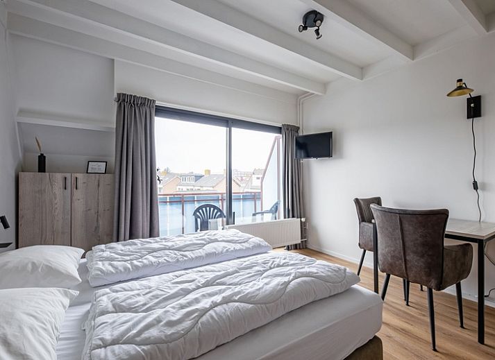 Bright bedroom in Two person studio - second floor in De Koog, Texel overlooking the Wadden Islands.