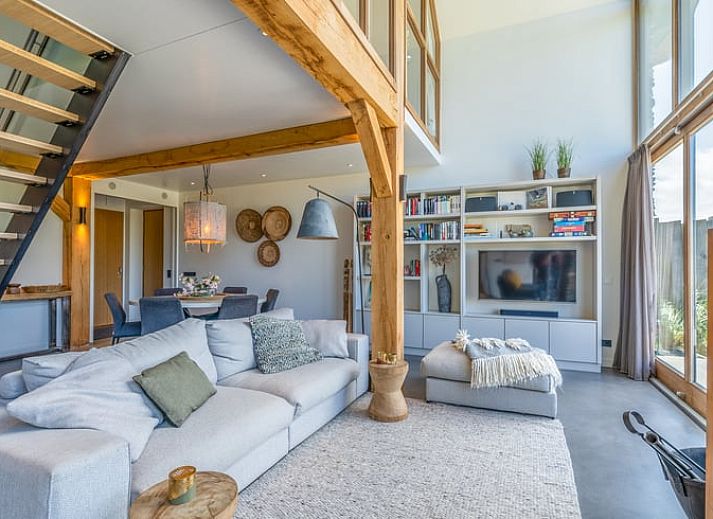 Thatched cottage in De Koog located in the nature of Texel, Wadden Islands.