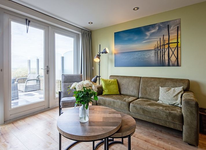 Terrace of Apartment - 4-person (1535) in De Koog, Texel with beautiful views of the Wadden Islands.