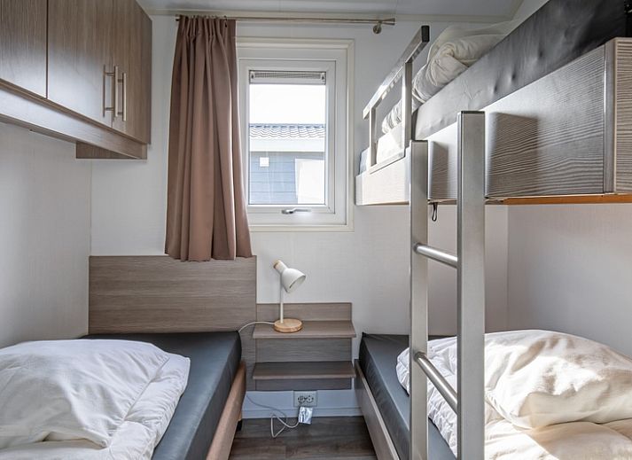 Sunny terrace at Chalet Bregkoog 7, located in picturesque De Koog on Texel, Wadden Islands.