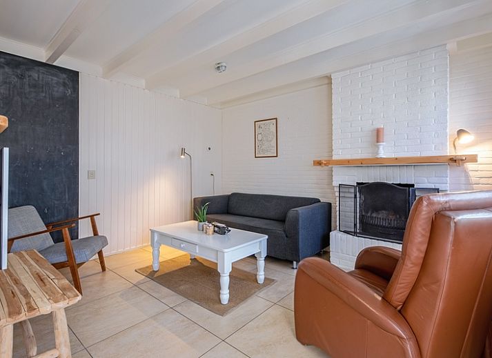 Atmospheric fireplace in 32b Pollux, vacation accommodation in De Koog, Texel.