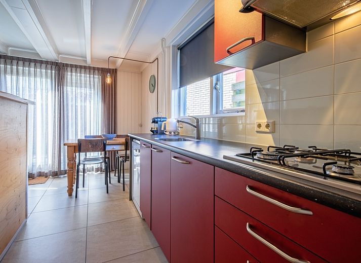 Atmospheric fireplace in 32b Pollux, vacation accommodation in De Koog, Texel.