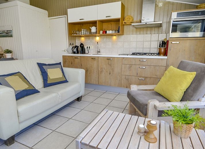 Ferienhaus Achter de Brem mit Sonnenterrasse in De Koog, Texel, umgeben von Natur.