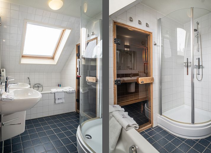 Spacious living room in Villa 6 persons with 2 bathrooms, De Koog, Texel. Comfortable sitting area and dining area in vacation home.