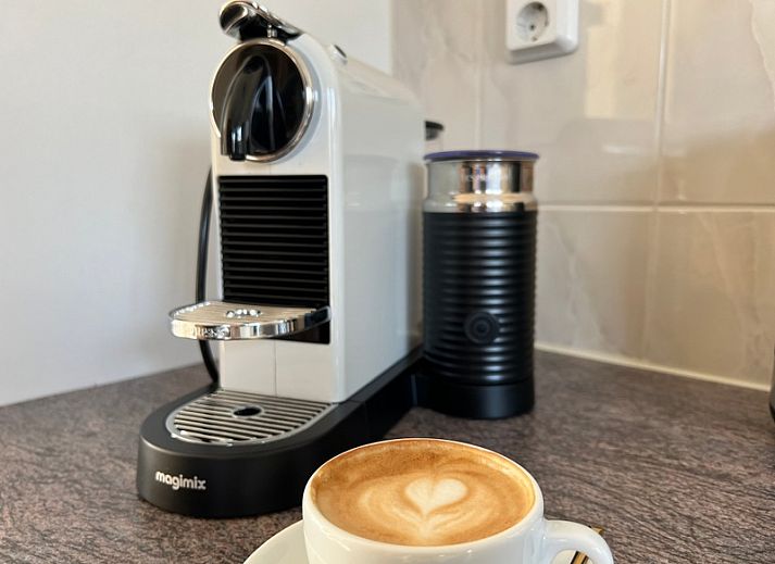 Veranda of Het Zandblauwtje vacation home in De Koog Texel with garden furniture