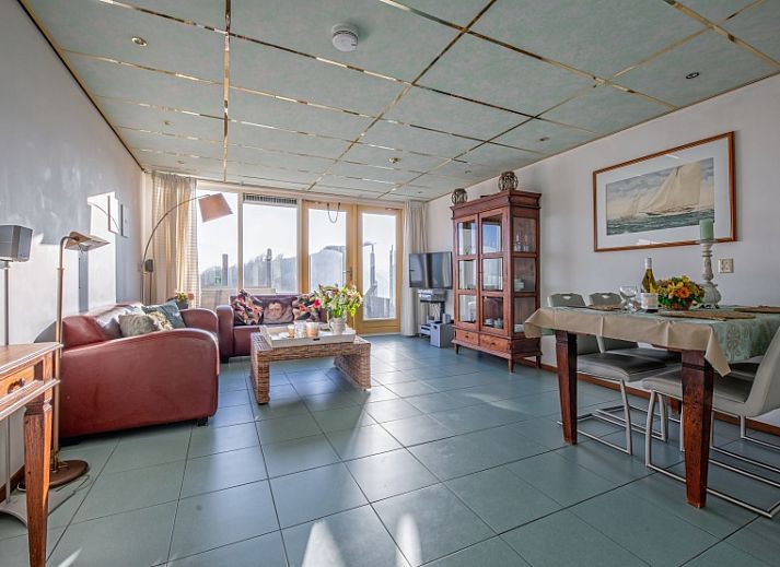 Aerial photo of Resort De Buteriggel - Apartment 9 in De Koog, Texel, right on the beach of the Wadden Islands.