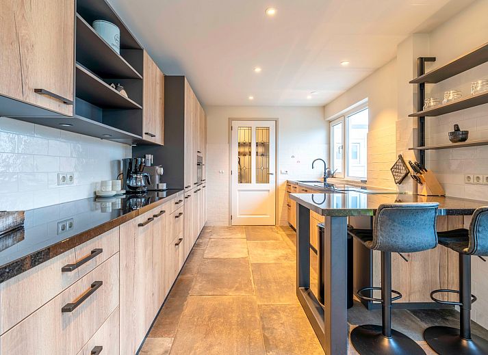 Blick auf die Terrasse des Huis ter Duin, Ferienunterkunft in De Koog, Texel.