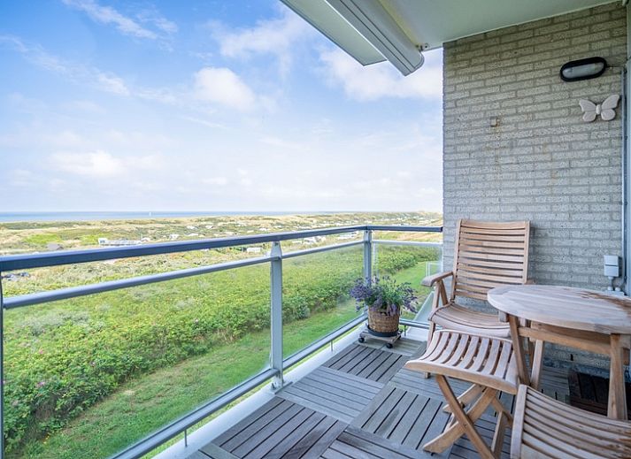 Cozy sitting area in Apartment Juliana 112 Zeezicht, De Koog, Texel with beautiful sea view.