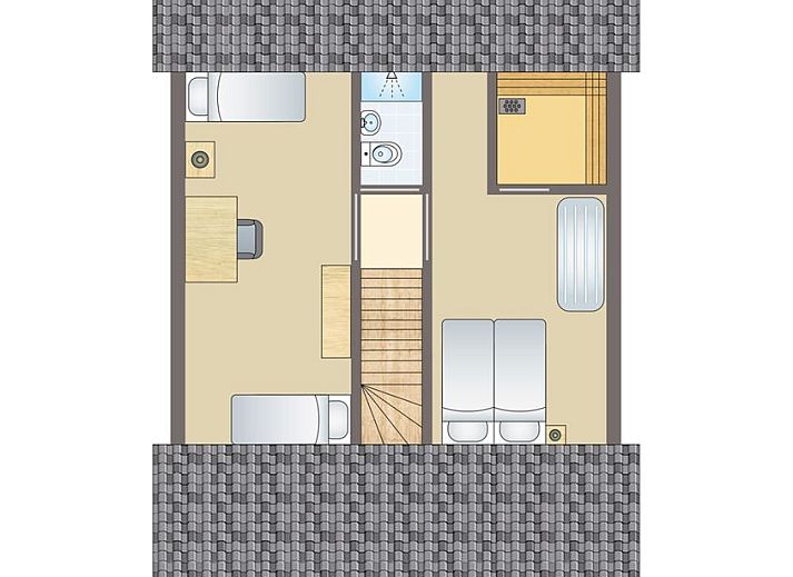 Guest house 010255 - Bungalow Texel - Beach Park Texel | 6-persoons villa | 6L1