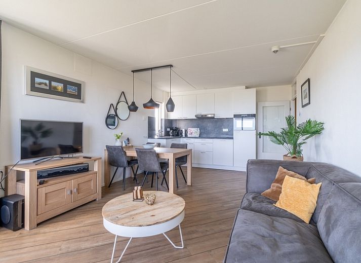 Cozy living room with sea view in Apartment Juliana 118 Zeezicht, De Koog, Texel.