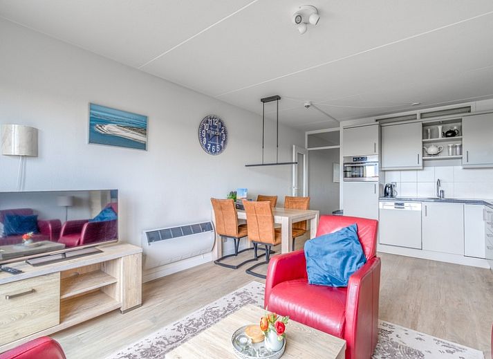 Cozy living room in Apartment Juliana 138 overlooking De Koog, Texel, Wadden Islands.