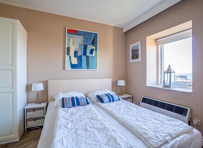 Komfortable Sitzecke mit Meerblick im Appartement Juliana 158 Zeezicht, Ferienunterkunft in De Koog, Texel.