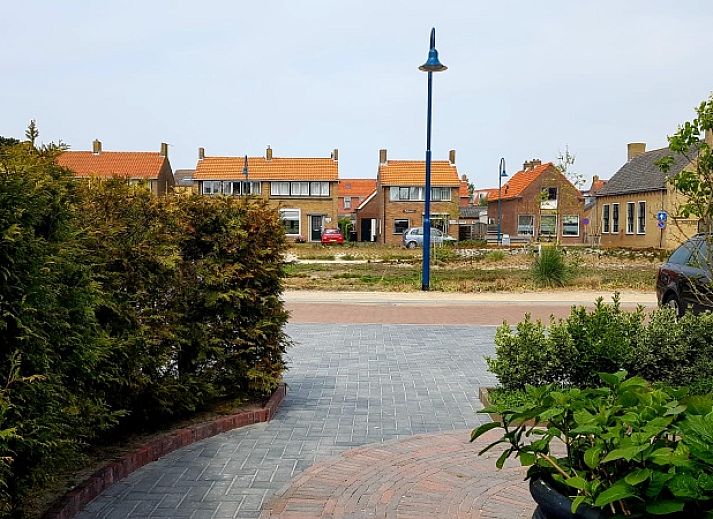Stilvolles, modern eingerichtetes Wohnzimmer im Ferienhaus 2, De Koog, Texel.