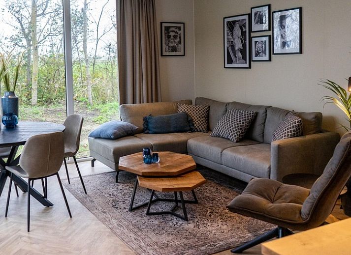 Ferienhaus Pavillion 4 in De Koog, Texel, mit moderner Architektur und gruener Umgebung.