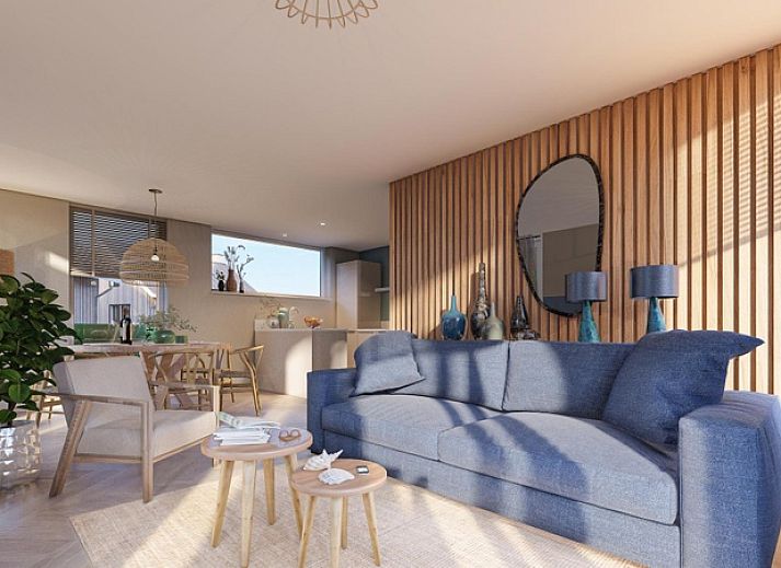 Duinvilla Wellness 6 in De Koog, Texel, modern vacation home with wooden facade and veranda.