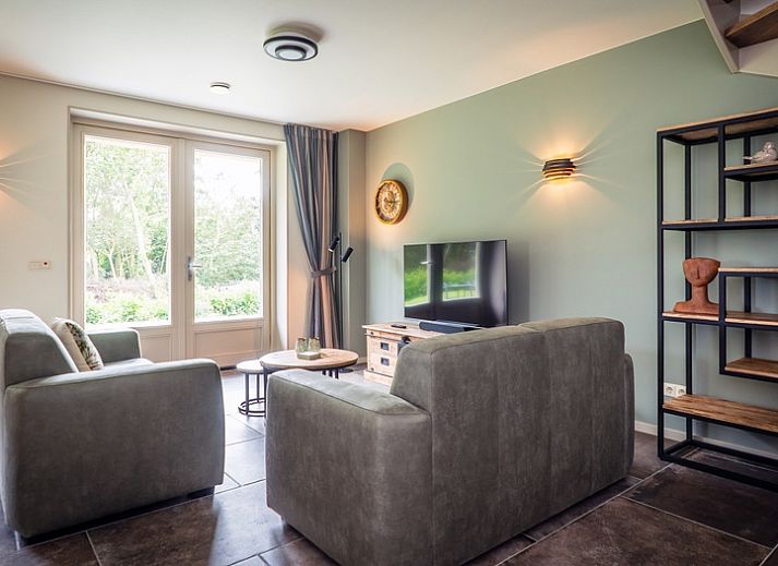 Uitzicht op de groene omgeving van Vakantiehuis in De Koog, Texel.