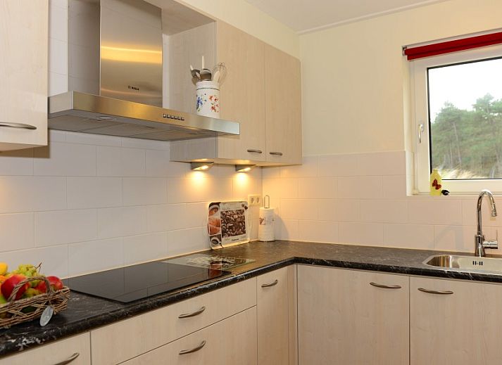 Access road to Duinrand Holiday Villas Type 1 in De Koog Texel surrounded by nature.