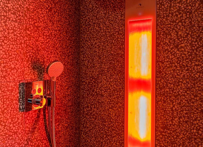 Gemuetliche Sitzecke mit Flachbildschirm im Ferienhaus Bruine Kiekendief, Den Burg Texel.