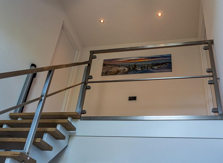 Stilvolles Wohnzimmer des Ferienhauses Blue Harrier in Den Burg, Texel.