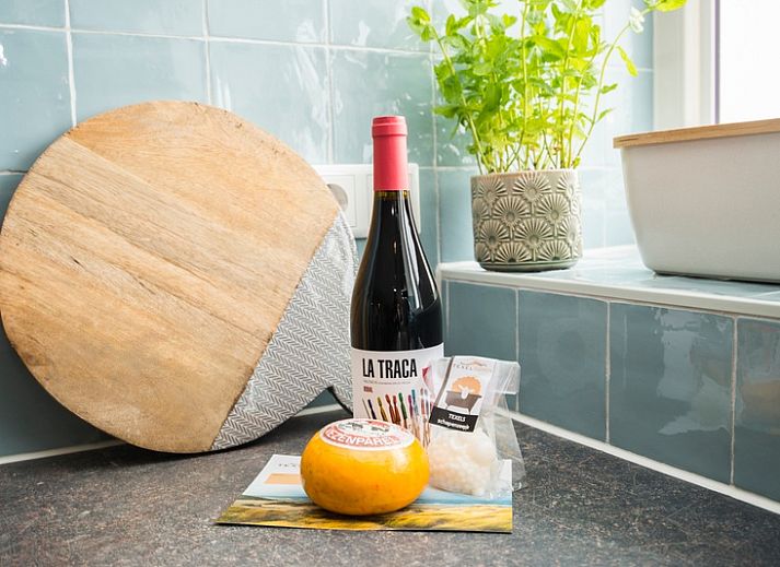 Stijlvolle woonkamer van Onder de Wol vakantiewoning op Texel met moderne inrichting.