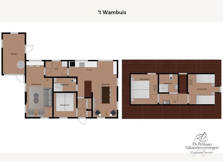 Modernes Esszimmer im Ferienhaus 't Wambuis, Texel, Den Hoorn mit stilvoller Einrichtung und viel Licht.